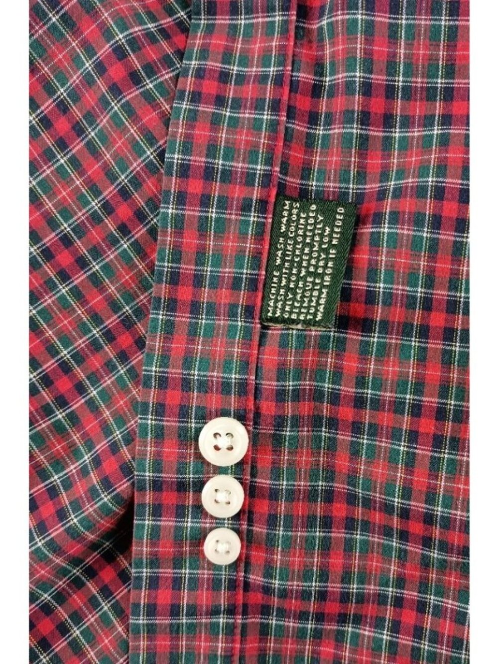 Lauren Ralph Lauren Classic Fit Non Iron Plaid Button Up Long Sleeve Shirt Men's - Picture 5 of 6